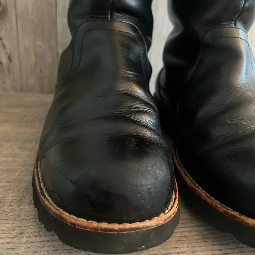 UGG Black Stoneman 3247 Leather Men's Rain & Snow Boots Sherpa Lined 9